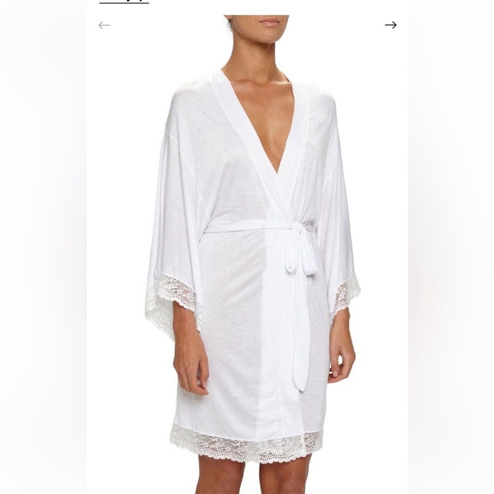 Eberjey Colette modal robe white